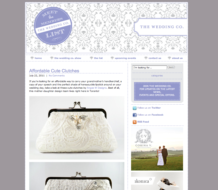 Wedding Co Blog - cute clutches ANGEE W.