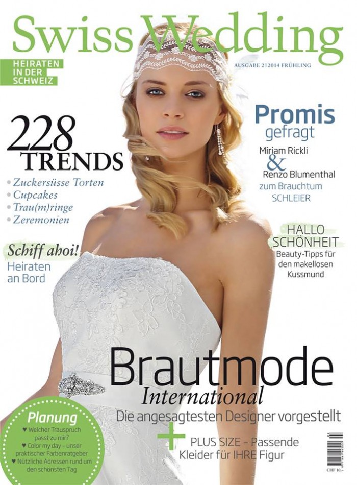 Swiss Wedding Magazine 2014 Cover
