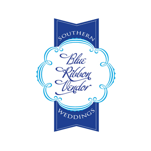 Southern Weddings Blue Ribbon Vendor logo | ANGEE W. featured